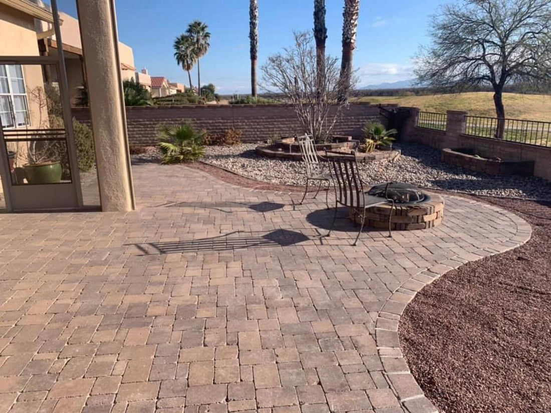 How to Build a Fire Pit Area with Pavers and Rock