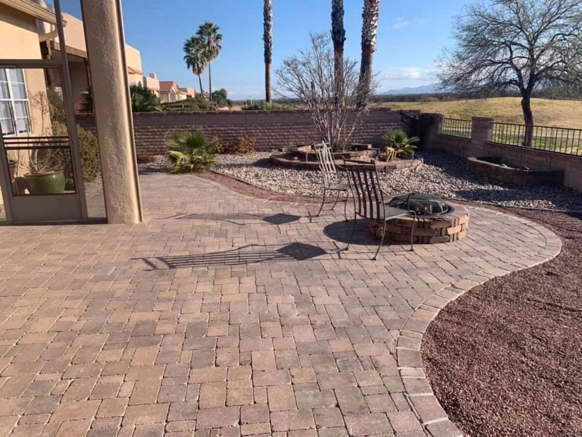 How to Build a Fire Pit Area with Pavers and Rock