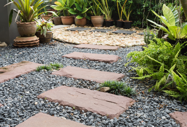 River Rock and Dry Creek Bed Landscaping in Enterprise NV